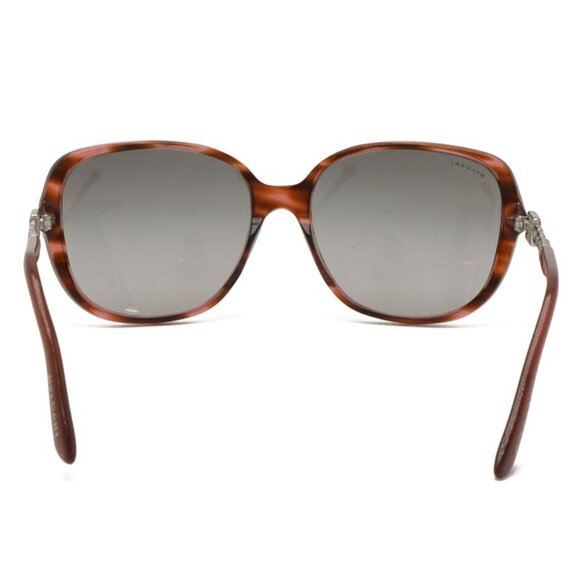 Bvlgari Parentesi Sunglasses Butterfly Shape Rhinestone Smoke Gradient Red main image 3